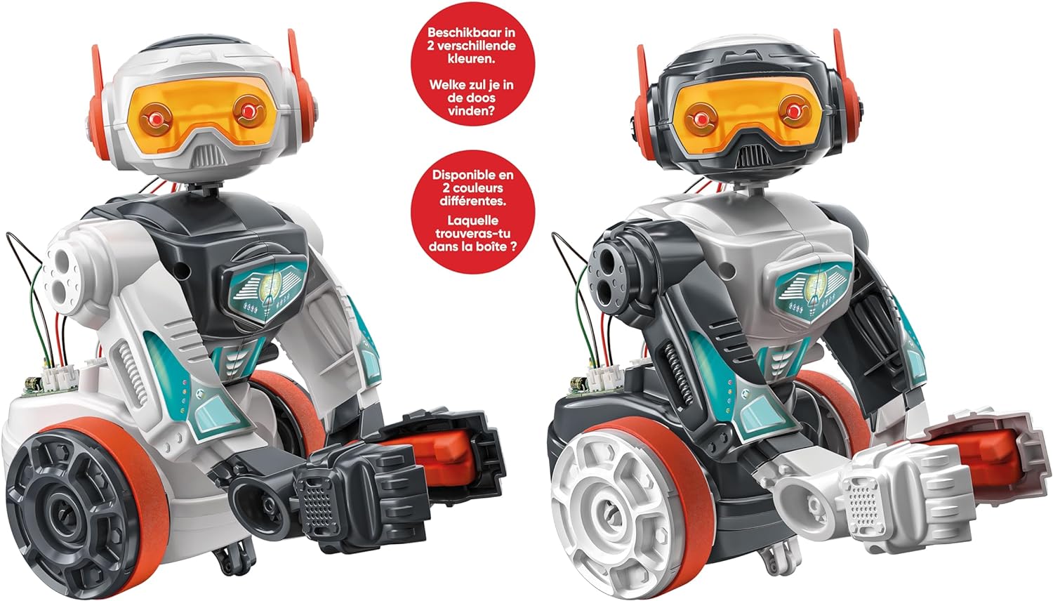 Clementoni - 56183 - Wetenschap & Spel - Evolutie Robot - Speelgoedrobot (Franse, Nederlandse Taal), Programmeerbaar, Robot Interactive, STEM, Robotica, Educatieve Spellen 8 Jaar, Gemaakt in Italy