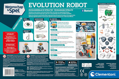 Clementoni - 56183 - Wetenschap & Spel - Evolutie Robot - Speelgoedrobot (Franse, Nederlandse Taal), Programmeerbaar, Robot Interactive, STEM, Robotica, Educatieve Spellen 8 Jaar, Gemaakt in Italy