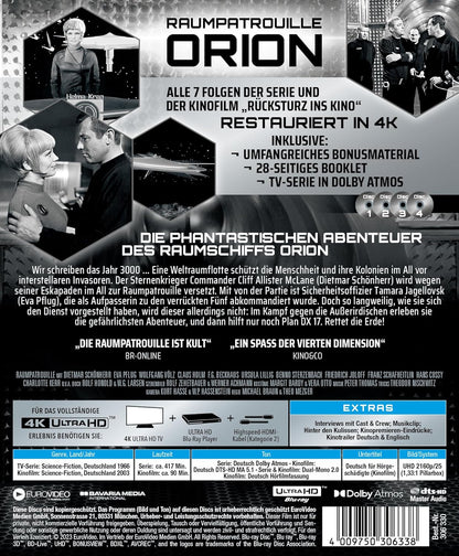 Raumpatrouille Orion – TV-Serie und Kinofilm, Remastered 4-Disc-Limited Mediabook (4K UHD)