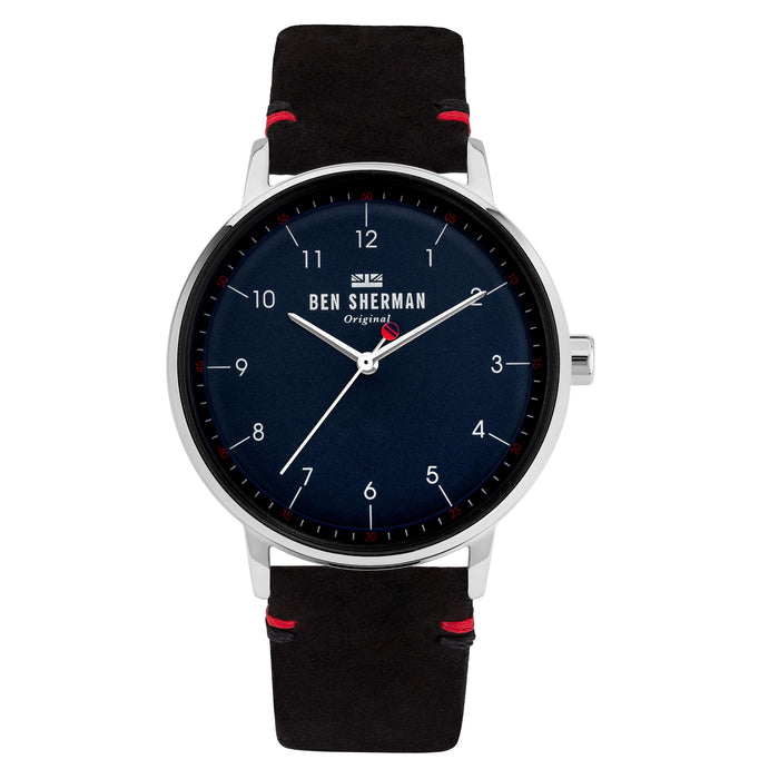 Ben Sherman Mens Analogue Quartz Watch with Leather Strap WB043B
