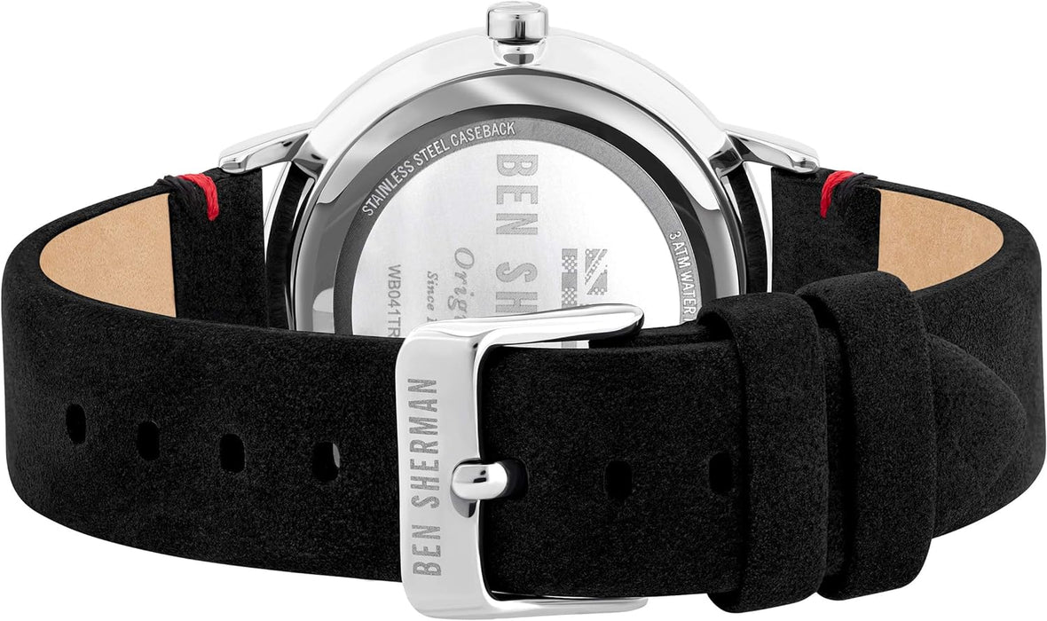 Ben Sherman Mens Analogue Quartz Watch with Leather Strap WB043B