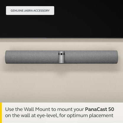 Jabra PanaCast 50 Wall Mount - Wall Bracket for PanaCast 50 Video Bar Wall-Mounting at Eye Level - Replacement or Spare PanaCast 50 Wall Mount Bracket - Grey Wall mount Grey