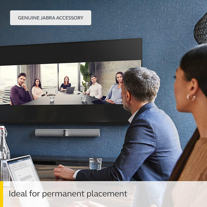 Jabra PanaCast 50 Wall Mount - Wall Bracket for PanaCast 50 Video Bar Wall-Mounting at Eye Level - Replacement or Spare PanaCast 50 Wall Mount Bracket - Grey Wall mount Grey