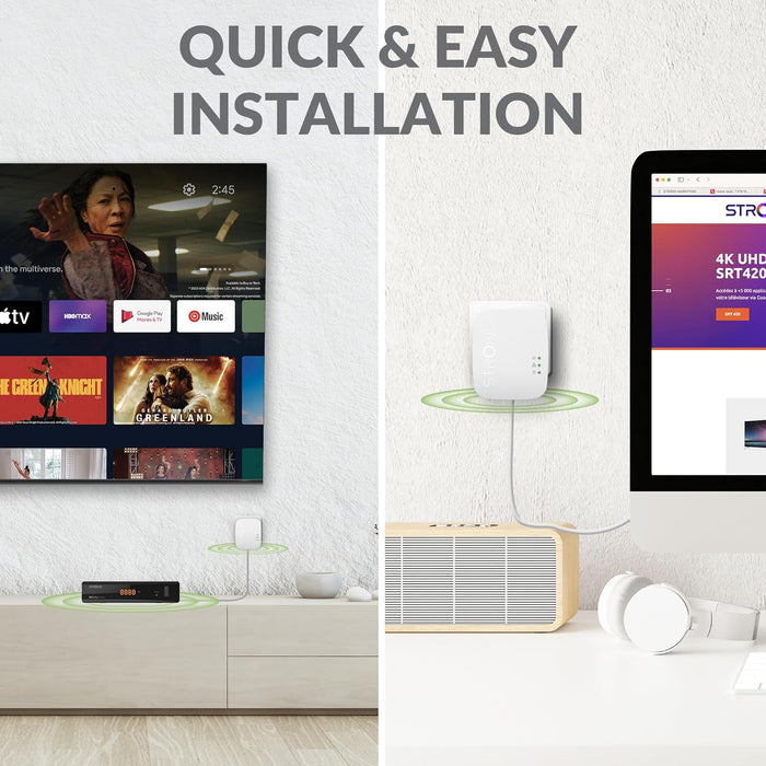 STRONG POWERL600DUOMINI Mini Duo Powerline Kit CPL 600 Mbit/s