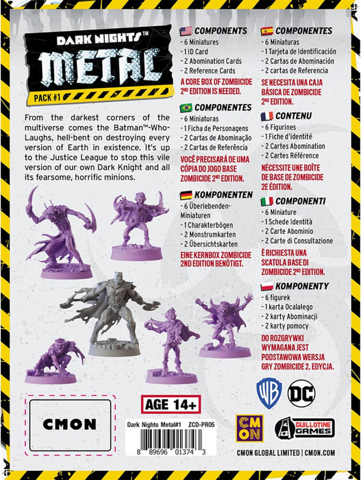 CMON - Zombicide - Dark Nights Metal Pack #1 - Juego de Miniaturas en Multilenguaje (Incluye Español