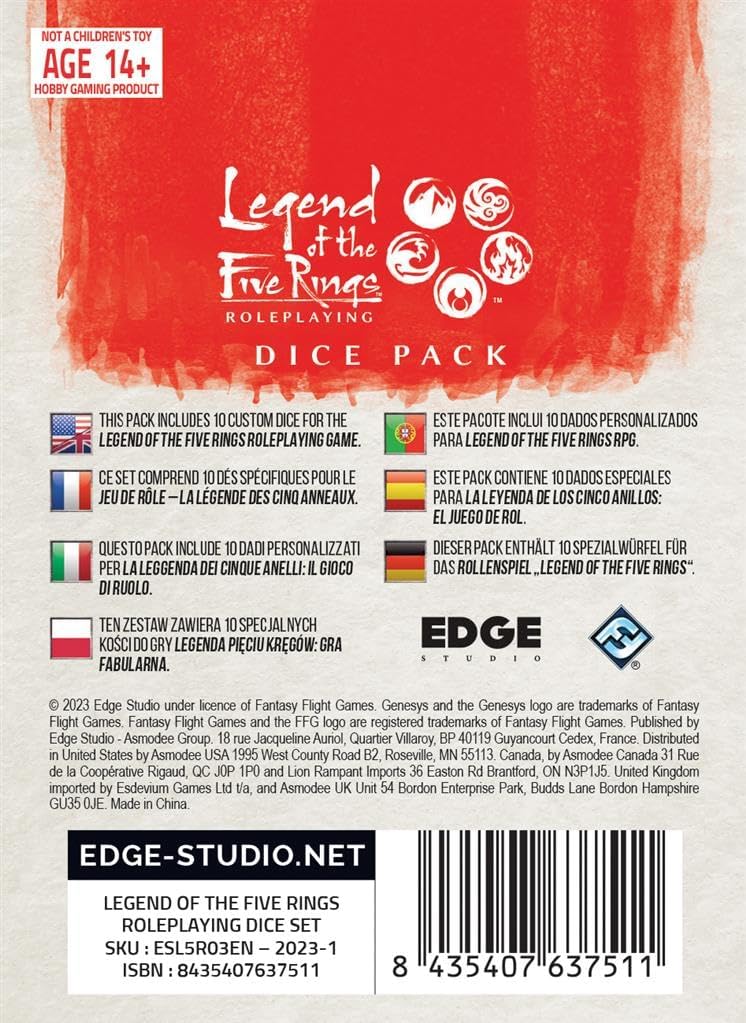 Legend of the Five Rings - Role Game - Board Game - Dice Set