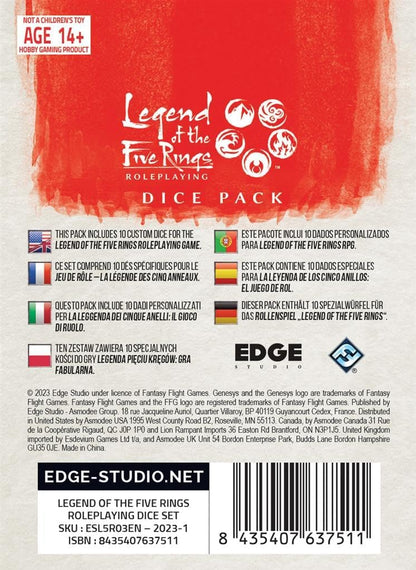 Legend of the Five Rings - Role Game - Board Game - Dice Set