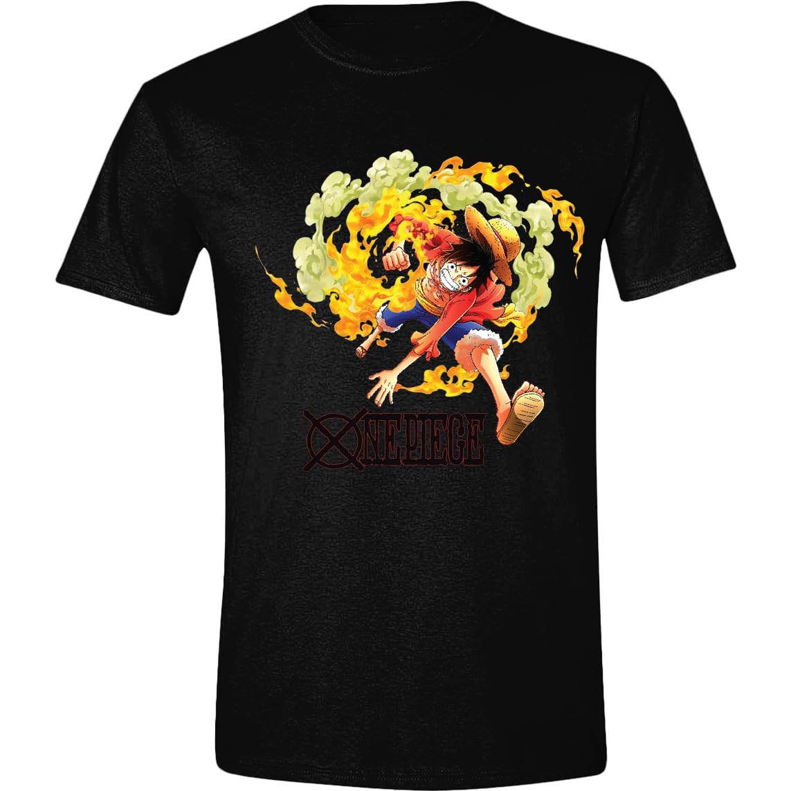 One Piece T-Shirt Luffy Attack (S)