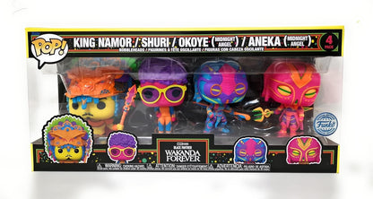 Marvel pack 4 figurines POP! Movies Vinyl Black Panther Wakanda Forever S2 9 cm