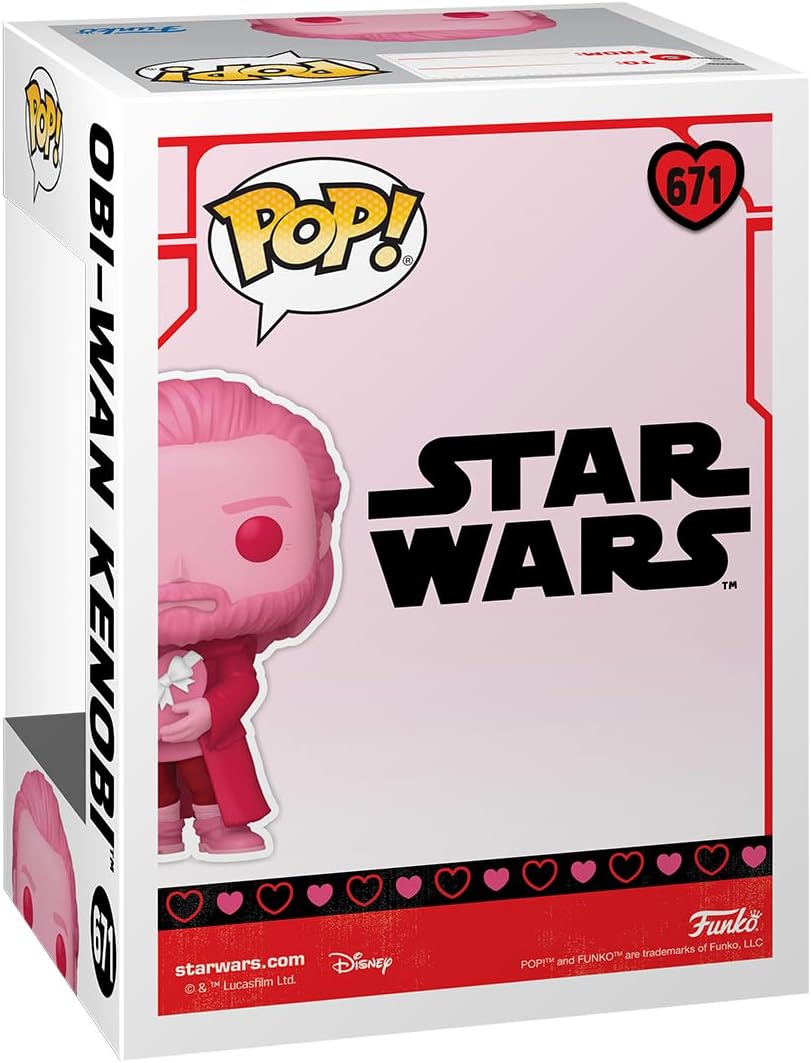 Funko POP! Star Wars: Valentines - Obi-Wan Kenobi - Collectable Vinyl Figure - Gift Idea - Official Merchandise - Toys for Kids & Adults - Movies Fans - Model Figure for Collectors and Display