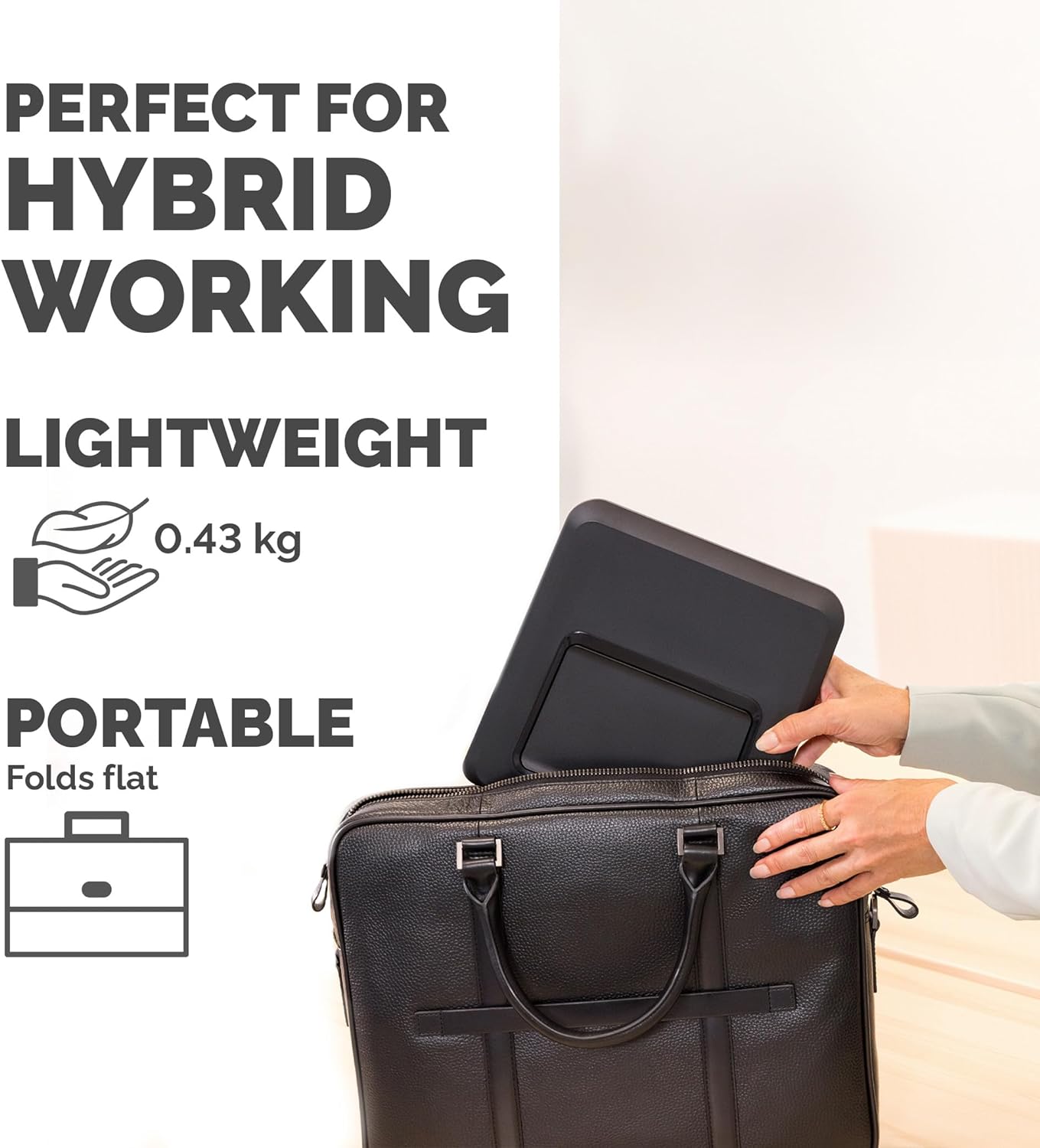 Fellowes Laptop-Ständer für den Schreibtisch - Breyta™ Verstellbarer, 100% recycelbarer Laptop-Ständer für zu Hause und Büro - 12 Höheneinstellungen - max. Monitorgröße 14", max. Gewicht 4KG