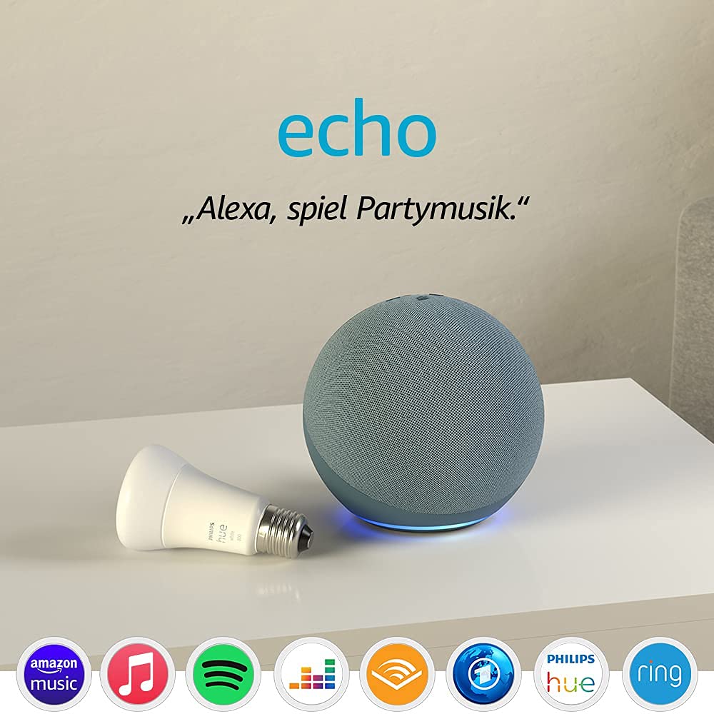 Amazon Echo 4. (Gen.) Smart Speaker blau, grau
