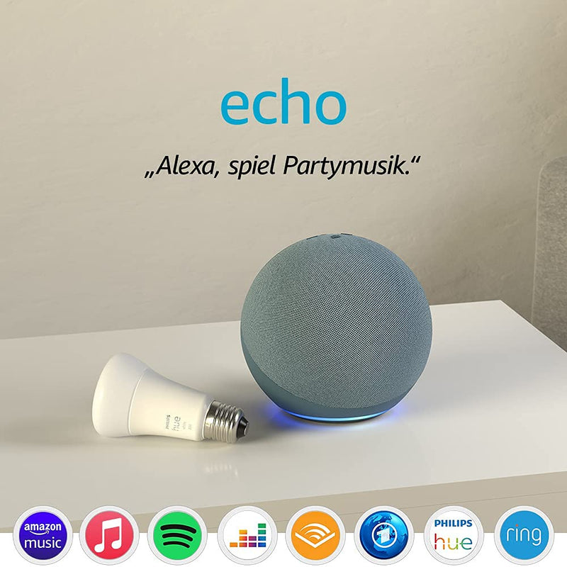 Amazon Echo 4. (Gen.) Smart Speaker blau, grau