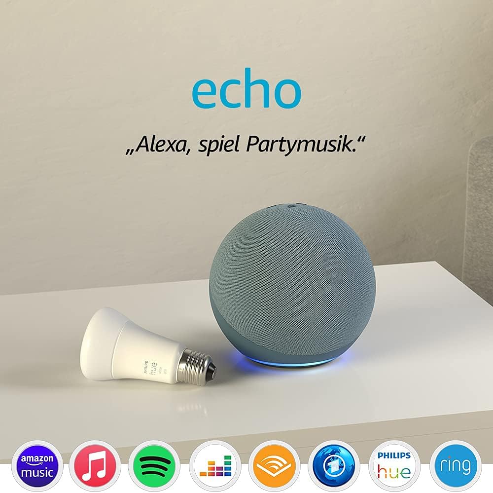 Amazon Echo 4. (Gen.) Smart Speaker blau, grau