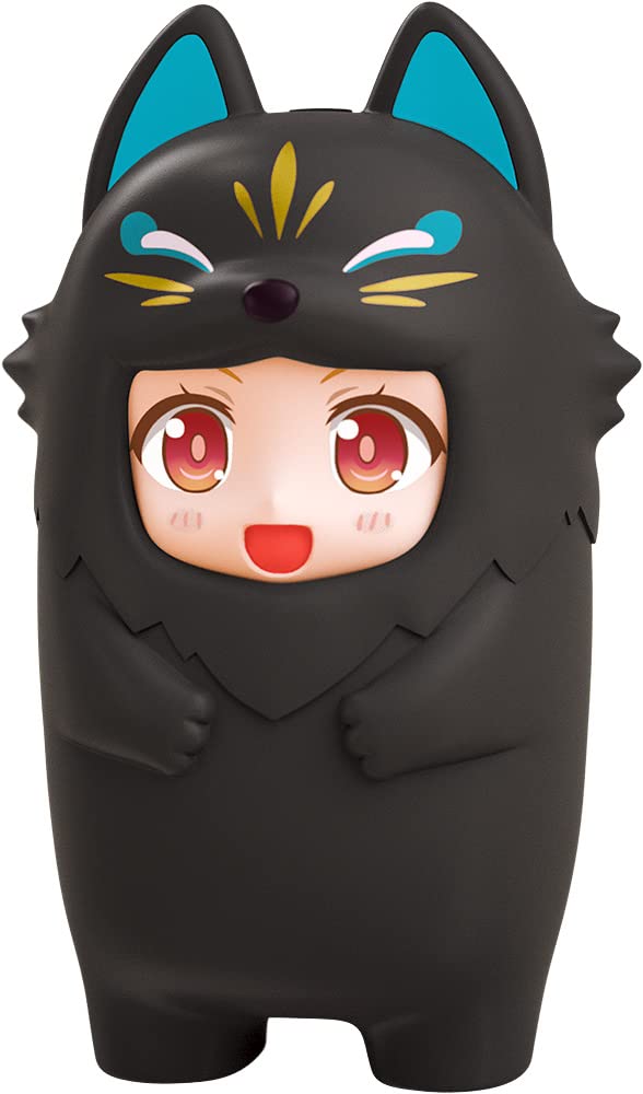 Good Smile Company Nendoroid More Accessory Kigurumi Face Parts Case for Nendoroid Black Kitsune Figures 10 cm