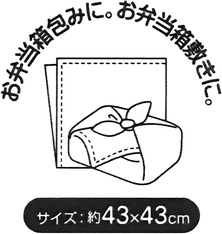 Skater Totoro Furoshiki 43 cm