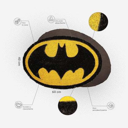 UNIVERSO DC Batman Fußmatte, oval, 60 x 40 cm, SD-SDTPAR23329, Farbig