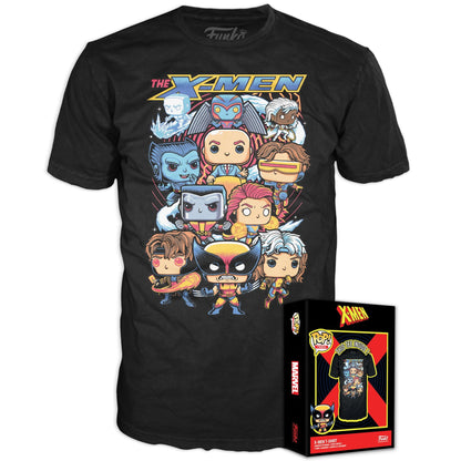 Funko Boxed Tee: X-Men - Group - Medium - Marvel - T-Shirt - Clothes - Gift Idea - Short Sleeve Top for Adults Unisex Men and Women - Official Merchandise Fans