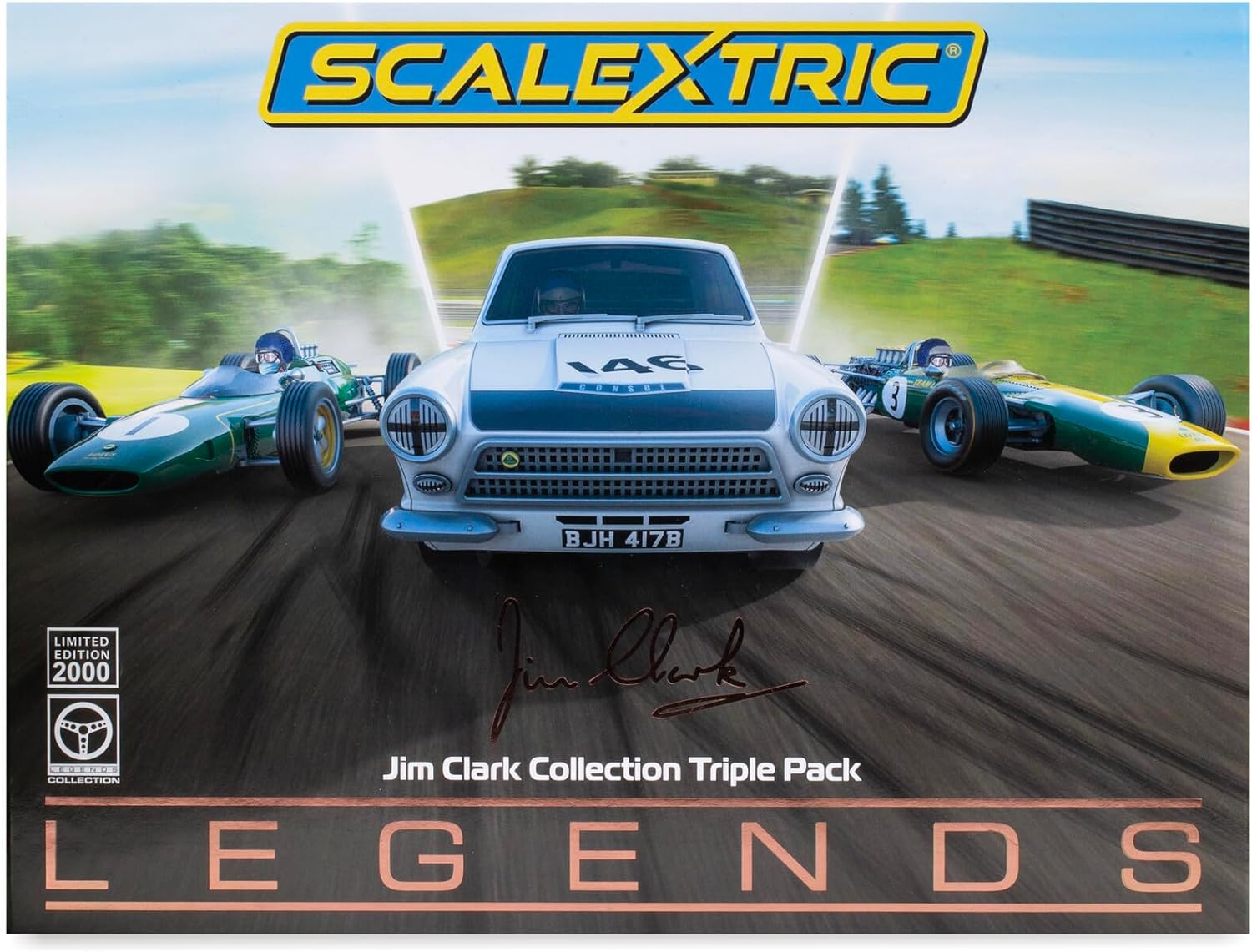 Scalextric C4395A Jim Clark Collection Triple Pack Rally Limited Edition Slot Car