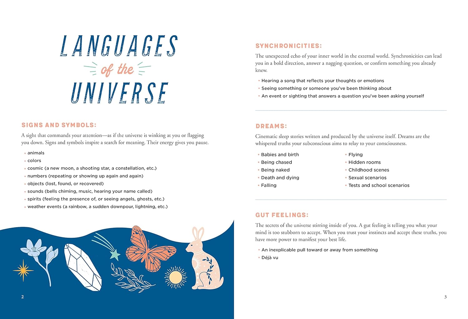 Signs from the Universe