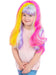 Smiffys Unicorn Rainbow Wig, Girls Fancy Dress, Child Dress Up Wigs
