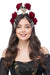 Purple Rose & Skull Hand Headband