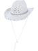 Smiffys White Rhinestone Cowboy Hat