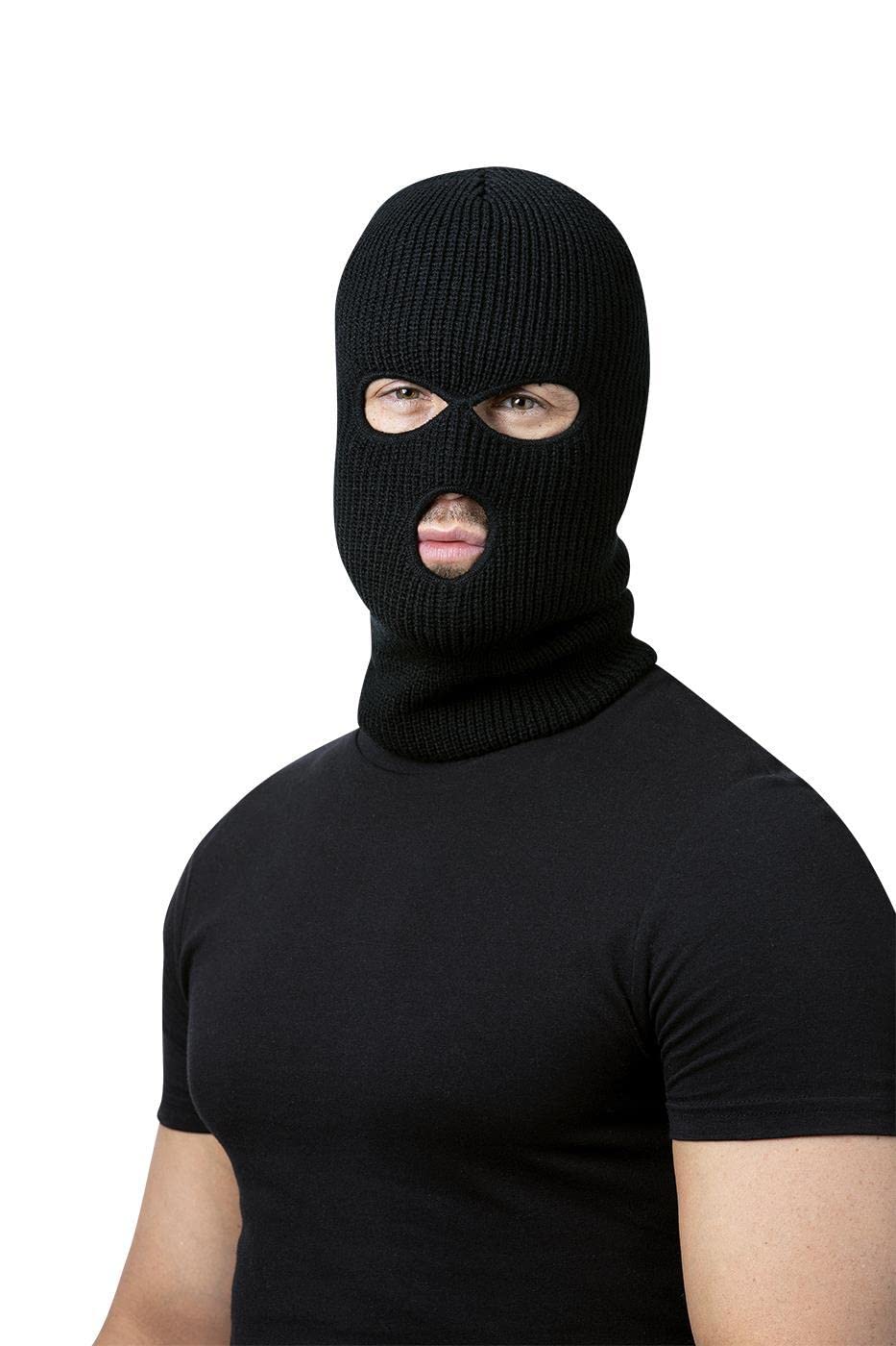 Smiffys Balaclava Ski Mask, Black