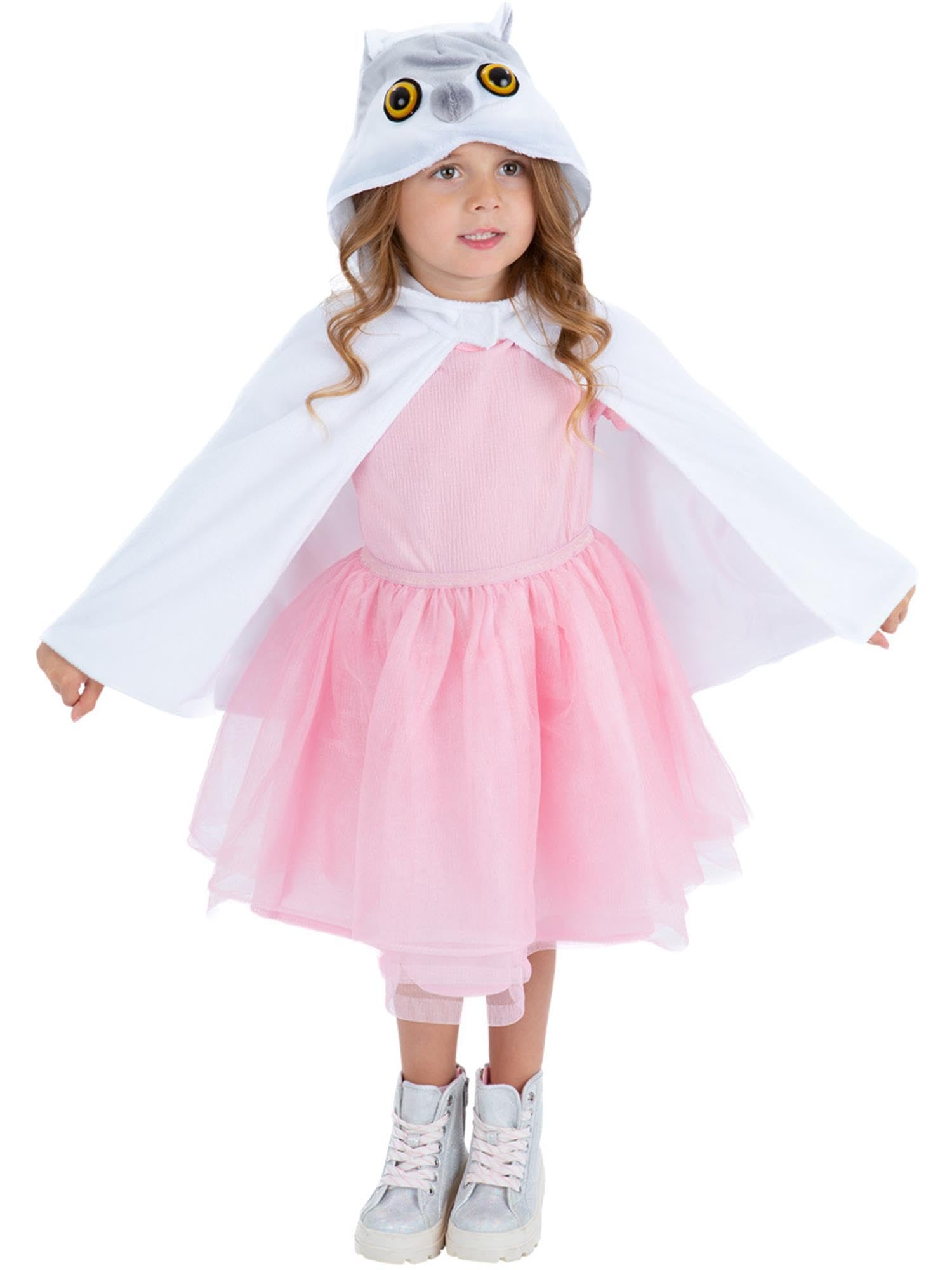 Smiffys Deluxe Baby Owl Plush Cape, Kids, Children's Animal Fancy Dress, Book Character Dress Up Accessories