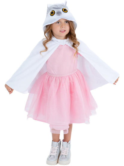 Smiffys Deluxe Baby Owl Plush Cape, Kids, Children's Animal Fancy Dress, Book Character Dress Up Accessories