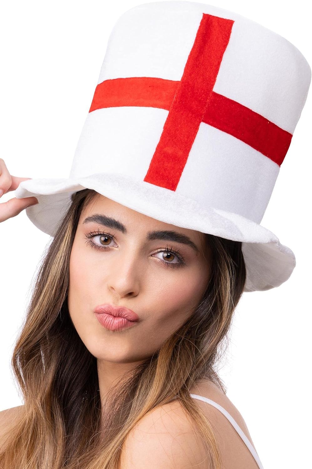 Smiffys Deluxe England Flag Top Hat