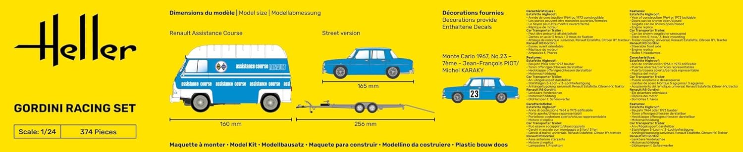 Heller - 1/24 Starter Kit Gordini Racing Set (9/23) *