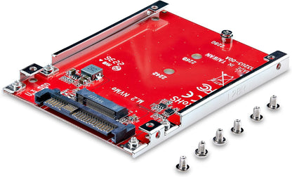 StarTech.com M.2 to U.3 Adapter for M.2 NVMe SSDs, PCIe M.2 Drive to 2.5inch U.3 (SFF-TA-1001) Host Adapter/Converter, TAA Compliant (1M25-U3-M2-ADAPTER
