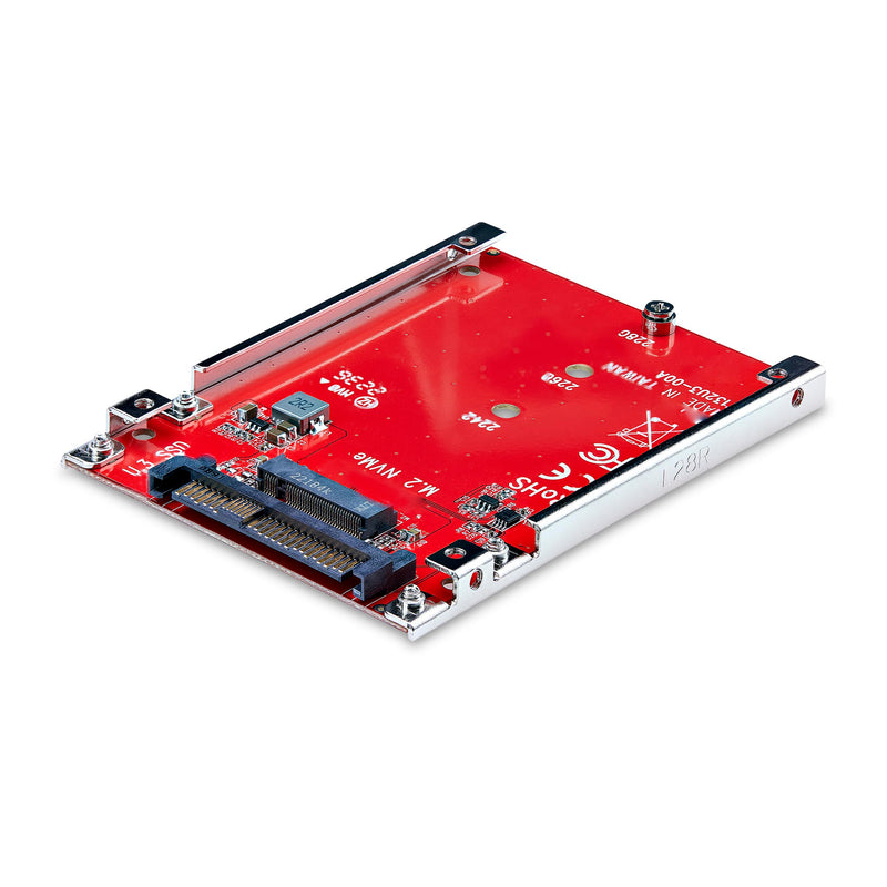 StarTech.com M.2 to U.3 Adapter for M.2 NVMe SSDs, PCIe M.2 Drive to 2.5inch U.3 (SFF-TA-1001) Host Adapter/Converter, TAA Compliant (1M25-U3-M2-ADAPTER