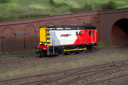 hornby hobbies R30142 Loram Class 08 0-6-0 08632-Era 11 OO Gauge, Black/Red/White