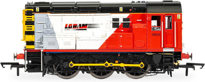 hornby hobbies R30142 Loram Class 08 0-6-0 08632-Era 11 OO Gauge, Black/Red/White