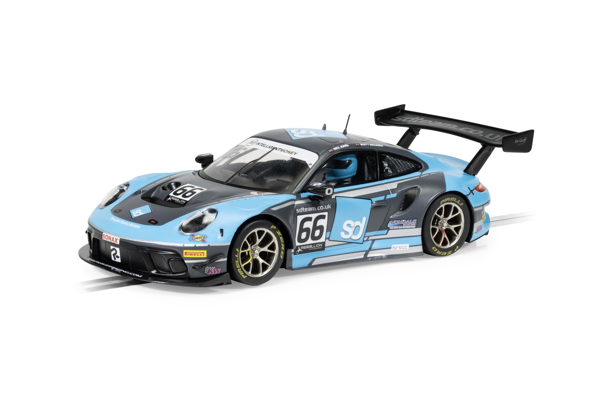 Scalextric C4415 Porsche 911 R-Team Parker British 2022 GT/Prototype GT3 Racing Slot Car