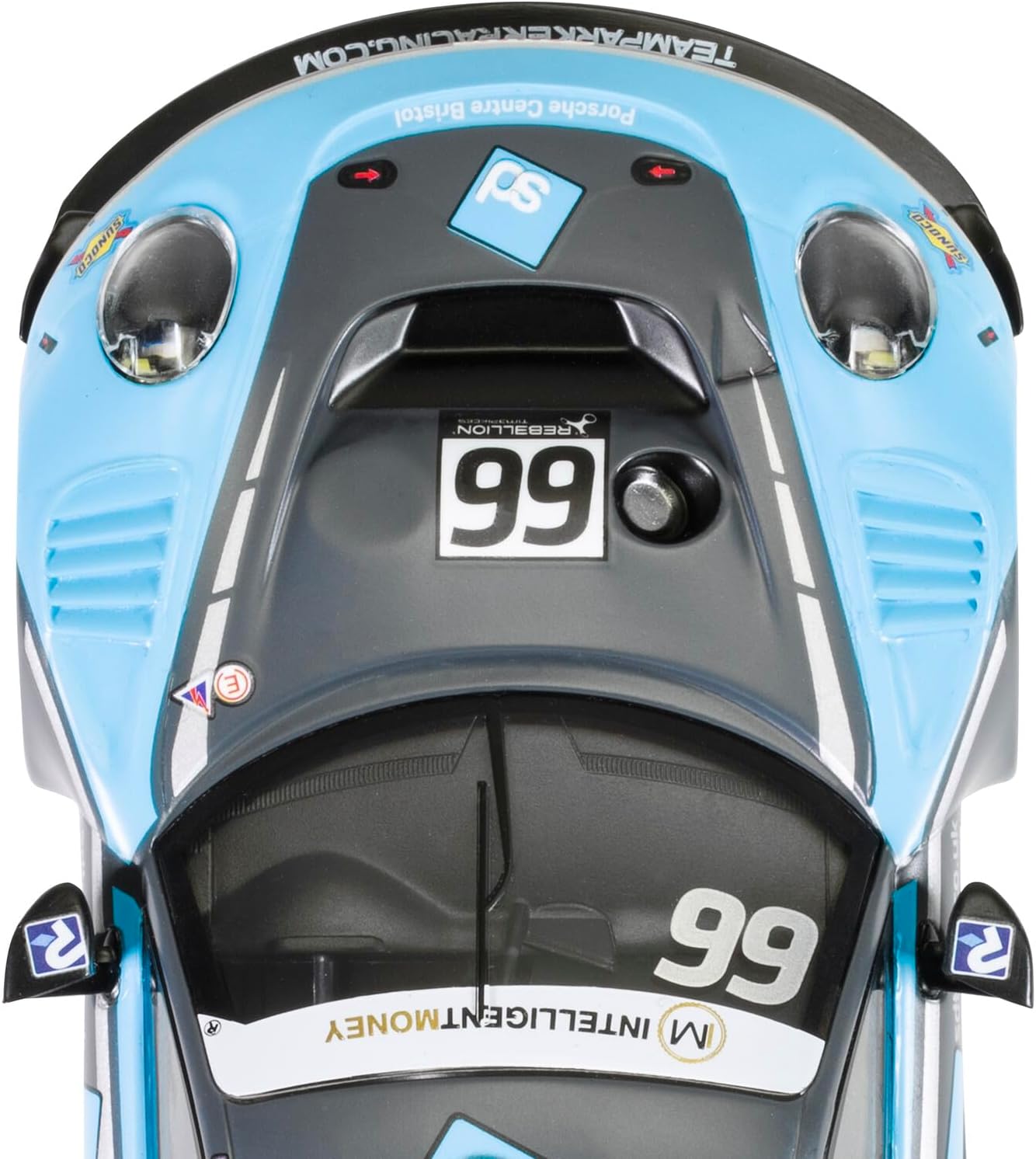 Scalextric C4415 Porsche 911 R-Team Parker British 2022 GT/Prototype GT3 Racing Slot Car