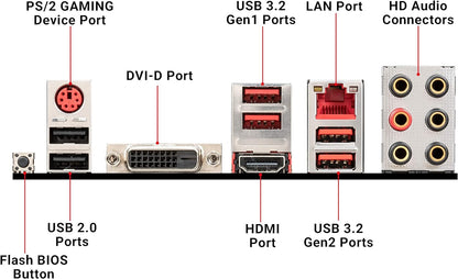 MSI B450 GAMING PLUS MAX (ATX, AMD AM4 DDR4 m.2 USB 3.2 Gen 2 HDMI ATX Gaming Motherboard) ATX B450 GAMING PLUS MAX