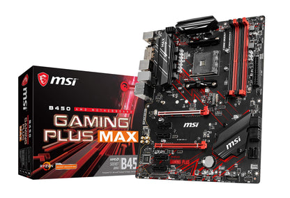 MSI B450 GAMING PLUS MAX (ATX, AMD AM4 DDR4 m.2 USB 3.2 Gen 2 HDMI ATX Gaming Motherboard) ATX B450 GAMING PLUS MAX