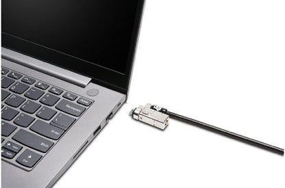 Kensington Slim NanoSaver 2.0 Keyed Laptop Lock, Lockable Device Security Tether for Portable Computers, Lie Flat Thin Profile, Universal Fit, 1.8m Strong Carbon Steel Cable (K65021WW