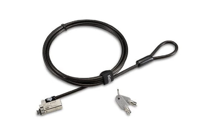 Kensington Slim NanoSaver 2.0 Keyed Laptop Lock, Lockable Device Security Tether for Portable Computers, Lie Flat Thin Profile, Universal Fit, 1.8m Strong Carbon Steel Cable (K65021WW