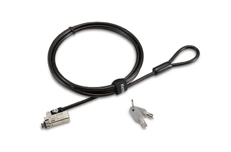 Kensington Slim NanoSaver 2.0 Keyed Laptop Lock, Lockable Device Security Tether for Portable Computers, Lie Flat Thin Profile, Universal Fit, 1.8m Strong Carbon Steel Cable (K65021WW