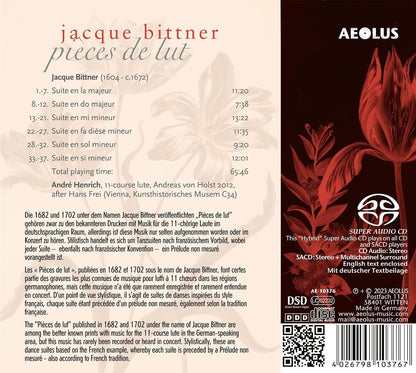 Jacque Bittner: Pièces De Lut