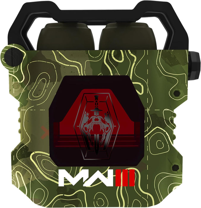OTL Technologies COD260 Call of Duty Modern Warfare III TWS Earphones with Wireless Charging Case Olive Green Camo