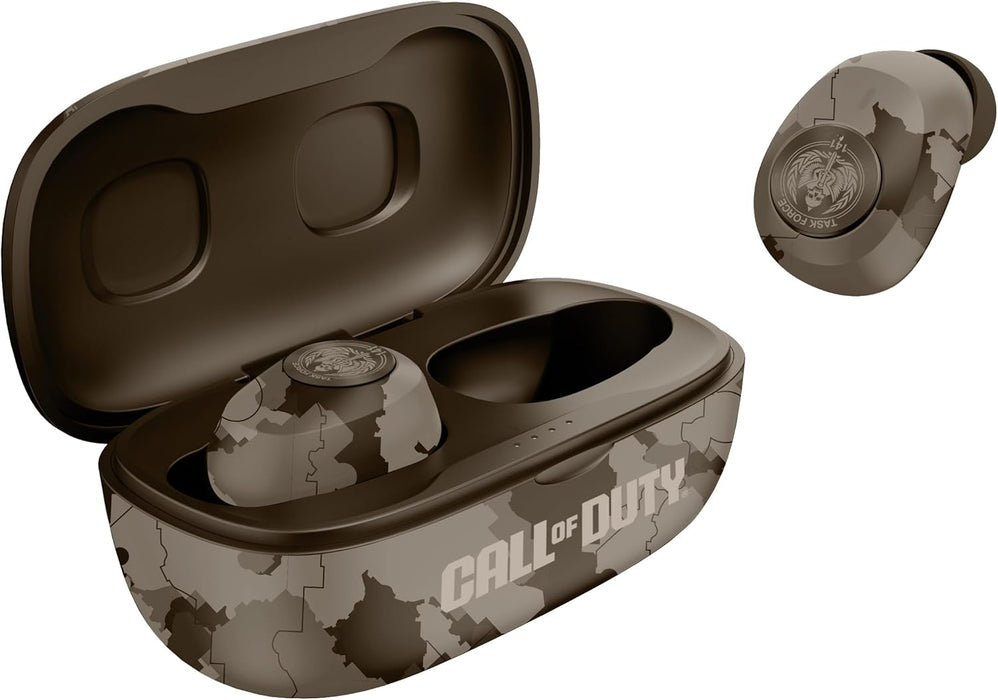 OTL Technologies COD283 Call of Duty ENC TWS Wireless Earphones with Wireless Charging Case - Desert Sand Camo