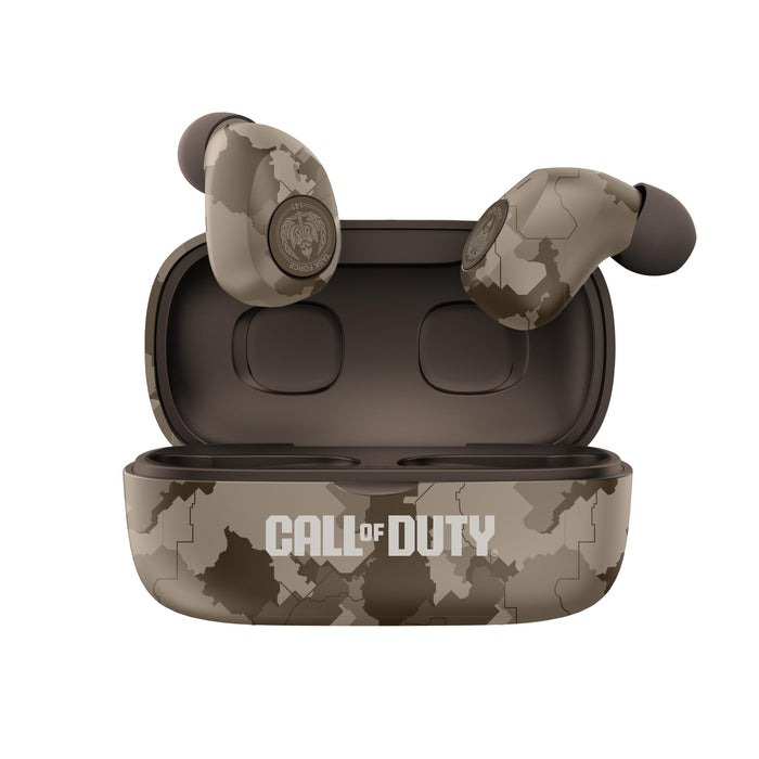 OTL Technologies COD283 Call of Duty ENC TWS Wireless Earphones with Wireless Charging Case - Desert Sand Camo