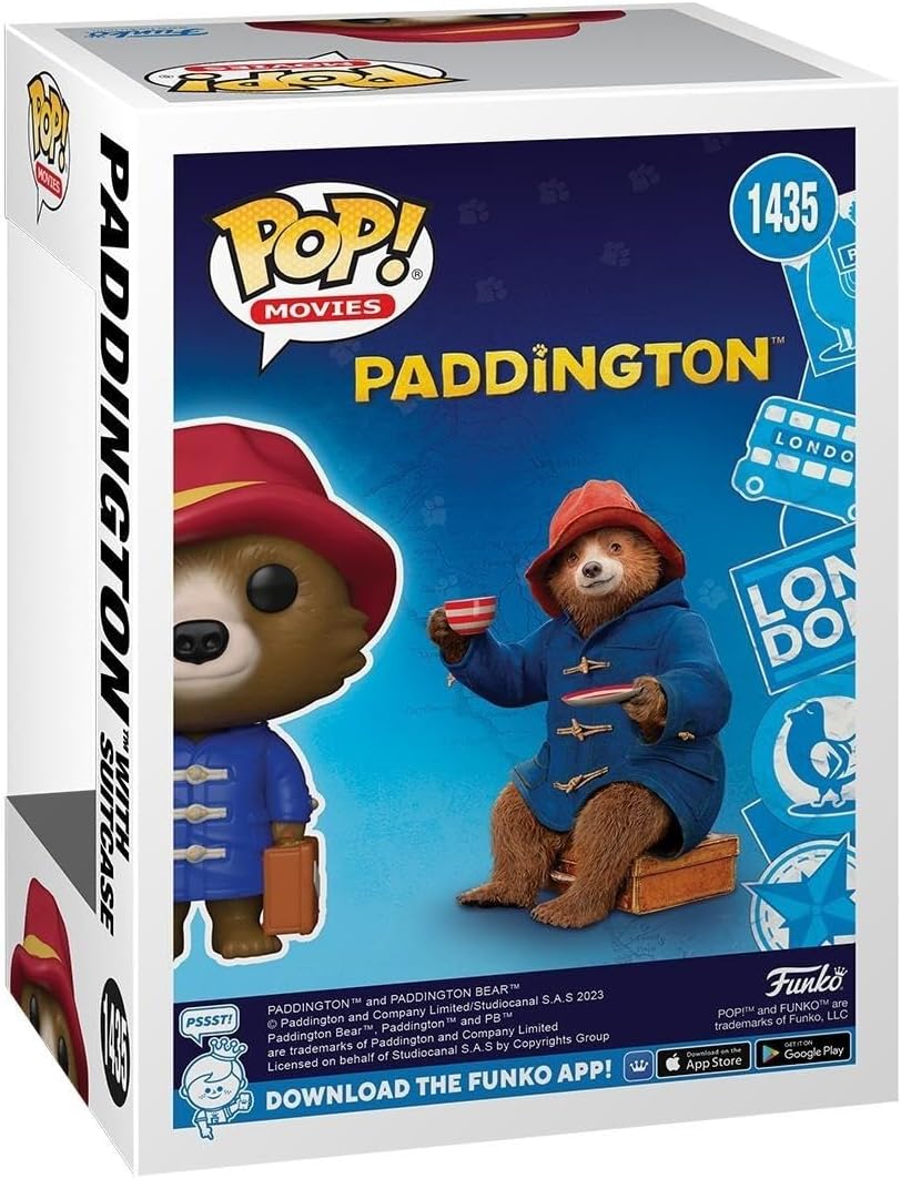 Funko POP! Movies: Paddington - Paddington With Case - Paddington Movie - Collectable Vinyl Figure - Gift Idea - Official Merchandise - Toys for Kids & Adults - Movies Fans