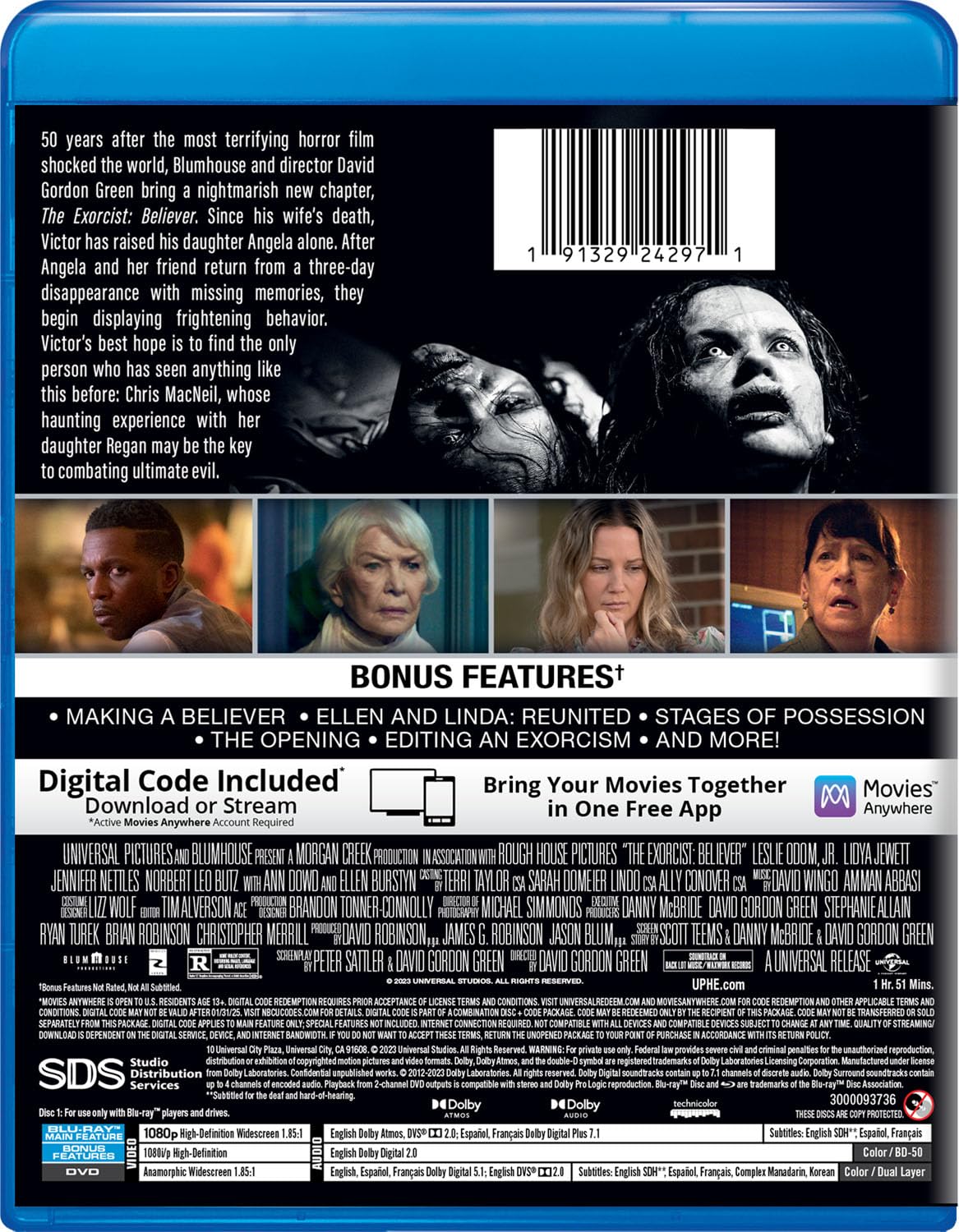 The Exorcist: Believer (Blu-ray + DVD + Digital