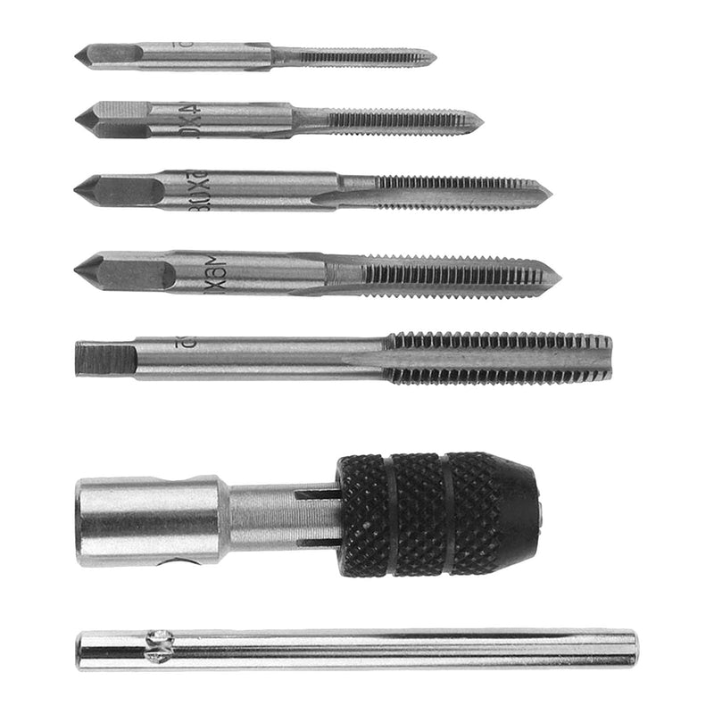 Windeisen Bohrer Set – T-Typ Hand Tapping Tools Maschine Bohren Bits Kit, Gewinde Twist Schrauben M3/M4/M5/M6/M8 DIY Set